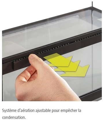 Exoterra EXO TERRA Terrarium professionnel, habitat avancé naturel 45 cm