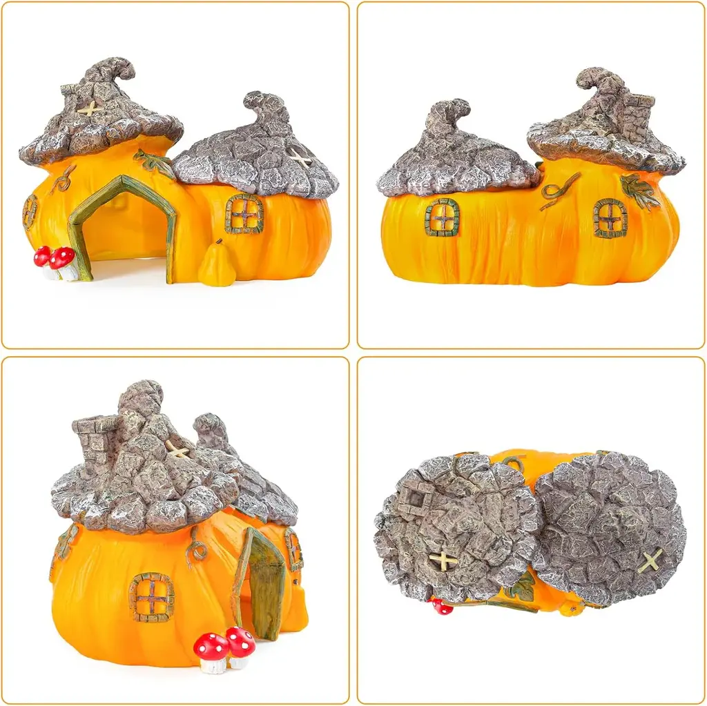 ReptiZoo ReptiZoo Multifunctional Pumpkin Hide Castle
