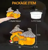 ReptiZoo REPTIZOO EHR44 Château multifonctionnel en forme de citrouille