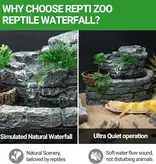 ReptiZoo REPTIZOO RZ-DF12  Cascade de blocs de roche pour reptiles avec mangeoire