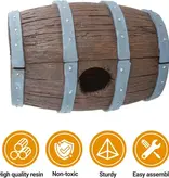 ReptiZoo ReptiZoo Magnetic Connectable Barrel Log & Tunnel Hide (2-Pack)