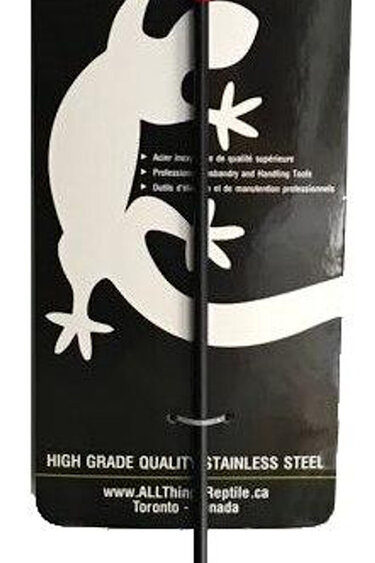 All things reptile ATR Black Stainless Steel Snake Hook 24" with Aluminum Handle