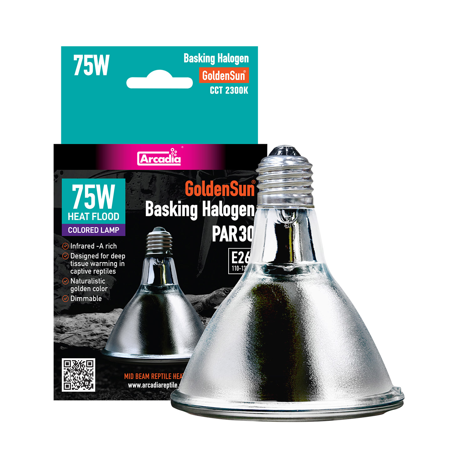Arcadia ARCADIA  Golden Sun Baskng Halogen Lamp