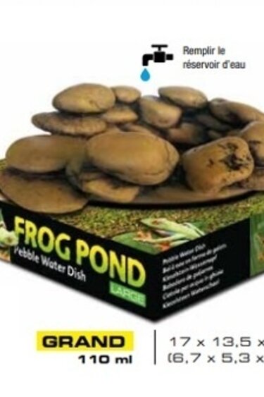 Exoterra Pond shaped pebble water bowl