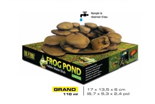 Exoterra Pond shaped pebble water bowl