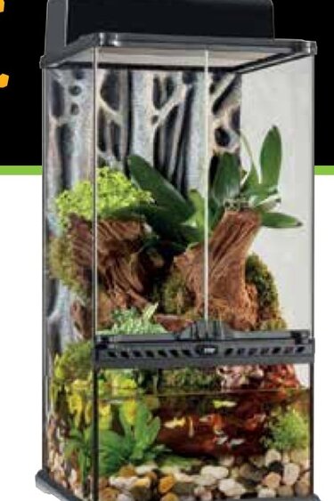 Exoterra EXO TERRA Natural Terrarium Mini X-Tall PT2595 12 X 12 X 24 po