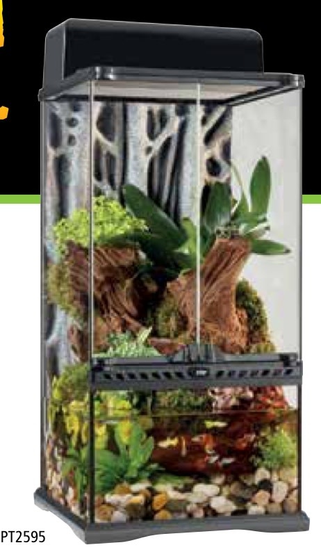 Exoterra EXO TERRA Natural Terrarium Mini X-Tall PT2595 12 X 12 X 24 po