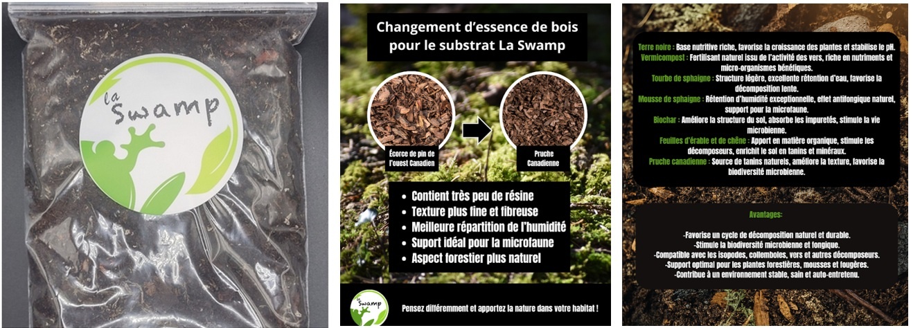 La Swamp Substrat Abg pour isopodes