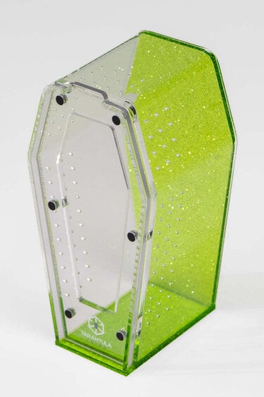 Tarantula Cribs Tarantula Cribs - Arboricole Cercueil moyen 10 X 5 X 5 po Fond Vert