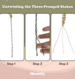 Mossify 3 Pack - Bendable Moss Pole™ THIN of 40 cm (16 po)