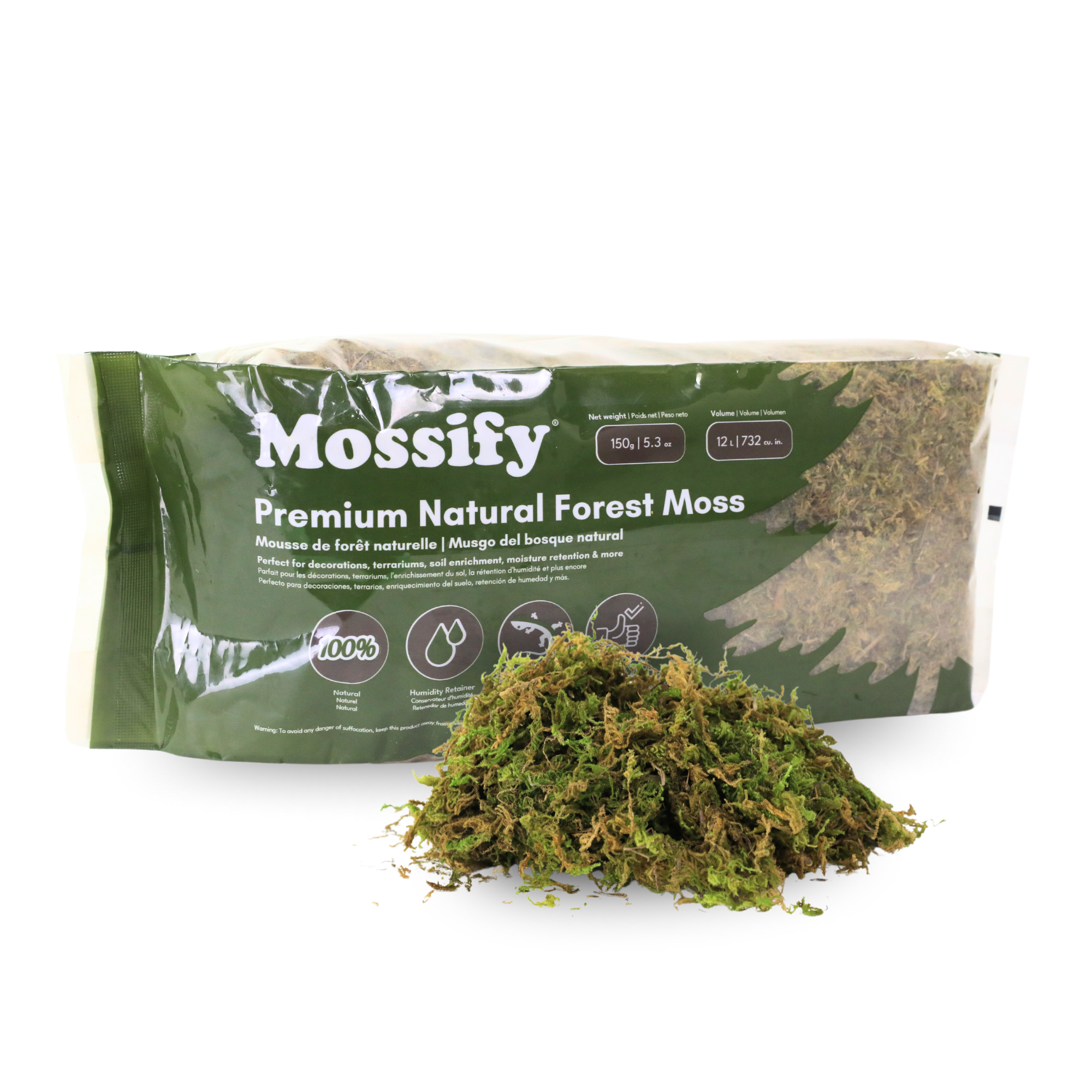 Mossify Premium Natural Forest Moss 75g