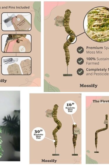 Mossify Bendable Moss Pole