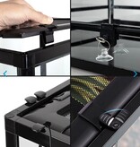 ReptiZoo ReptiZoo Terrarium Glass (Flat Packed) - Sliding Doors 2 120 x 45 x 45 cm (48" x 18" x 18") (Cable Pass / Screen