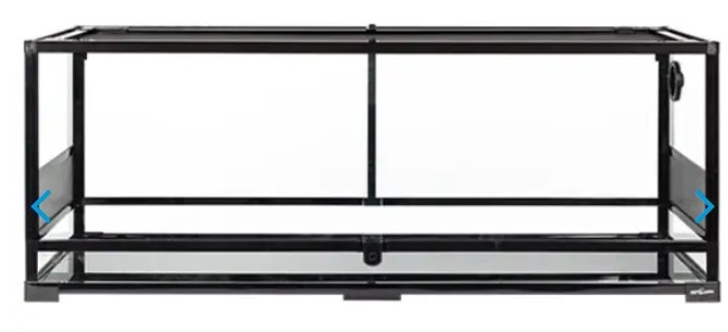 ReptiZoo ReptiZoo Terrarium Glass (Flat Packed) - Sliding Doors 2 120 x 45 x 45 cm (48" x 18" x 18") (Cable Pass / Screen