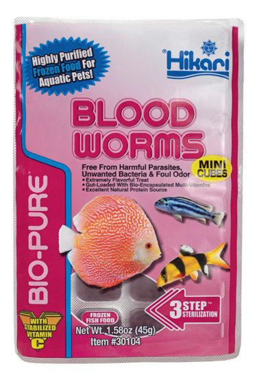 Hikari Mini Bloodworm Cube 1.58 Oz.