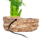 ReptiZoo REPTIZOO RZ-DF05 2-In-1 Height Adjustable Bamboo Planter Dripper