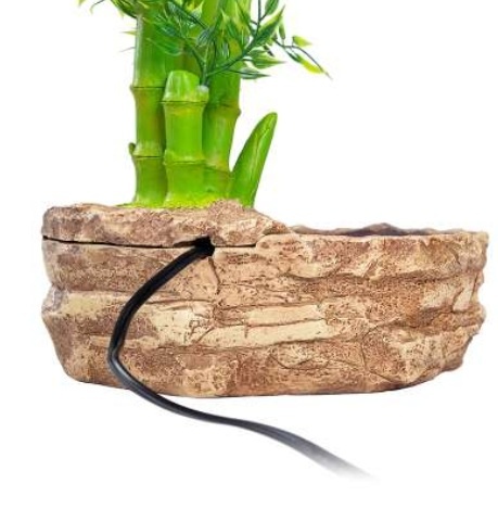 ReptiZoo REPTIZOO RZ-DF05 2-In-1 Height Adjustable Bamboo Planter Dripper