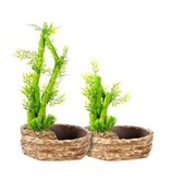 ReptiZoo REPTIZOO RZ-DF05 2-In-1 Height Adjustable Bamboo Planter Dripper