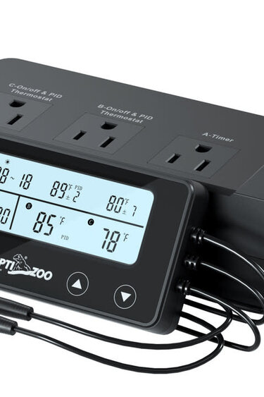 ReptiZoo REPTIZOO THC28 - 2 Thermostats et 1 minuterie