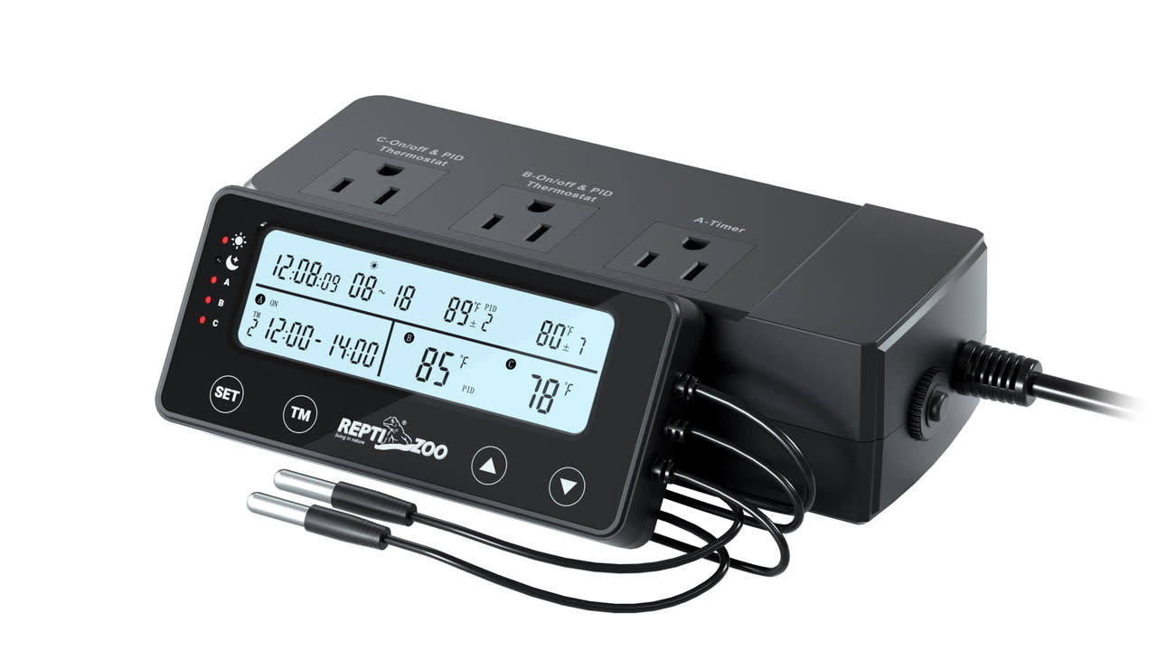 ReptiZoo REPTIZOO THC28 - 2 Thermostats et 1 minuterie