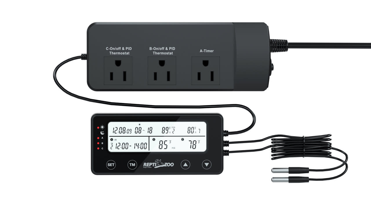 ReptiZoo ReptiZoo Reptile 2-Thermostats & 1-Timer Control