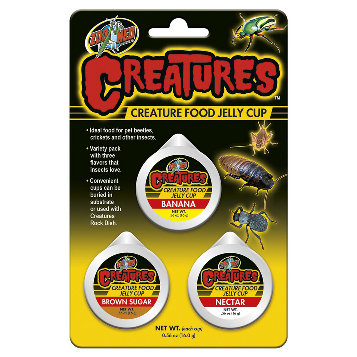 Zoomed Creature Food Jelly Cup– pq of 3