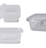 Magazoo Square Vented Deli Cup with Lid Super Clear Square Punched