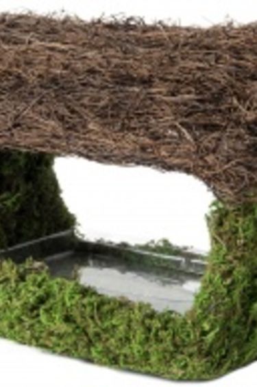 Galapagos GALAPAGOS GA-56008 Mangeoire ou cachette  en porche ouvert 12'' x 9''