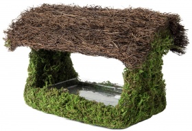 Galapagos GALAPAGOS GA-56008 Mangeoire ou cachette  en porche ouvert 12'' x 9''