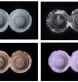 C3 Ledges Porte-gobelets en pierre double à contenant de 0.5 oz - Dual stone cup holder