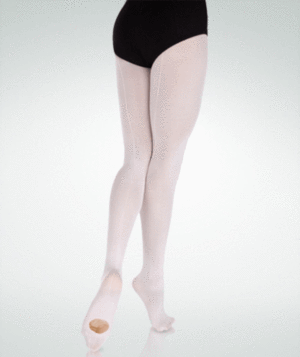 Body Wrappers Adult TotalSTRETCH Back Seamed Convertible Tights