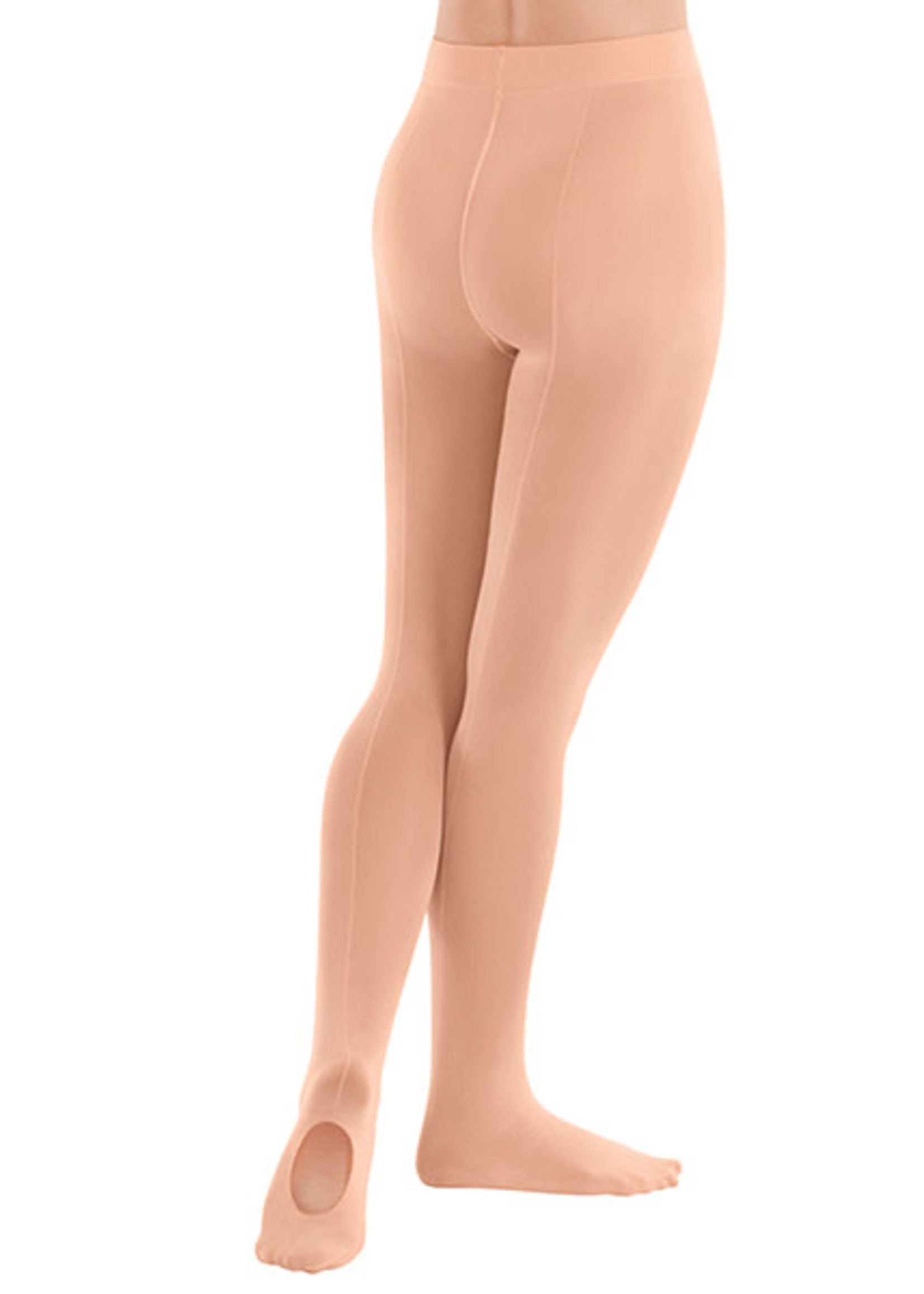 Eurotard Adult Convertible Mock Back Seam Tights with Soft Knit Waistband by EuroSkins