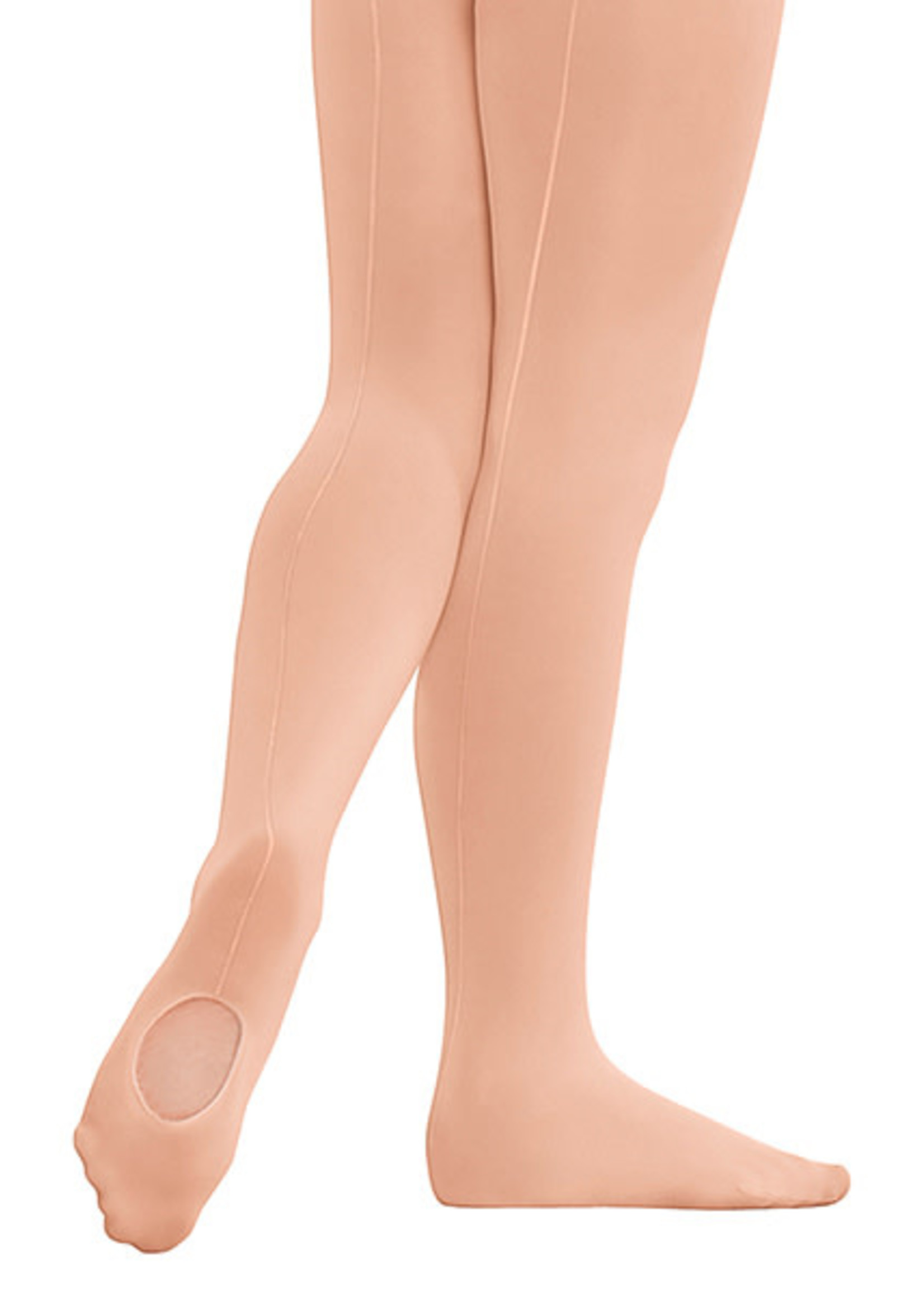 Eurotard Child Convertible Mock Back Seam Tights with Soft Knit Waistband by EuroSkins
