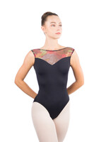 Ballet Rosa Gabriella Mesh Yoke Scoop Bk Tank Leo