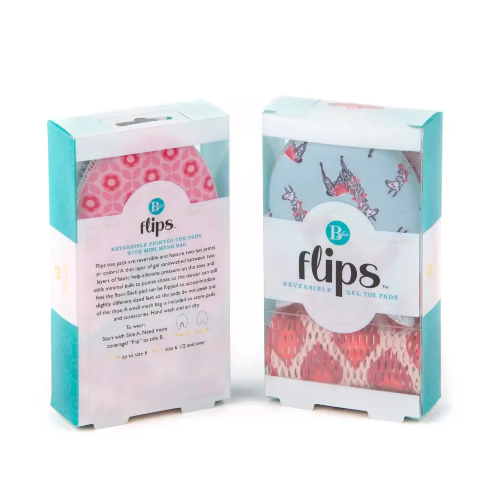 B Plus Printworks, Inc. Flips Toe Pads w/ mini mesh bag
