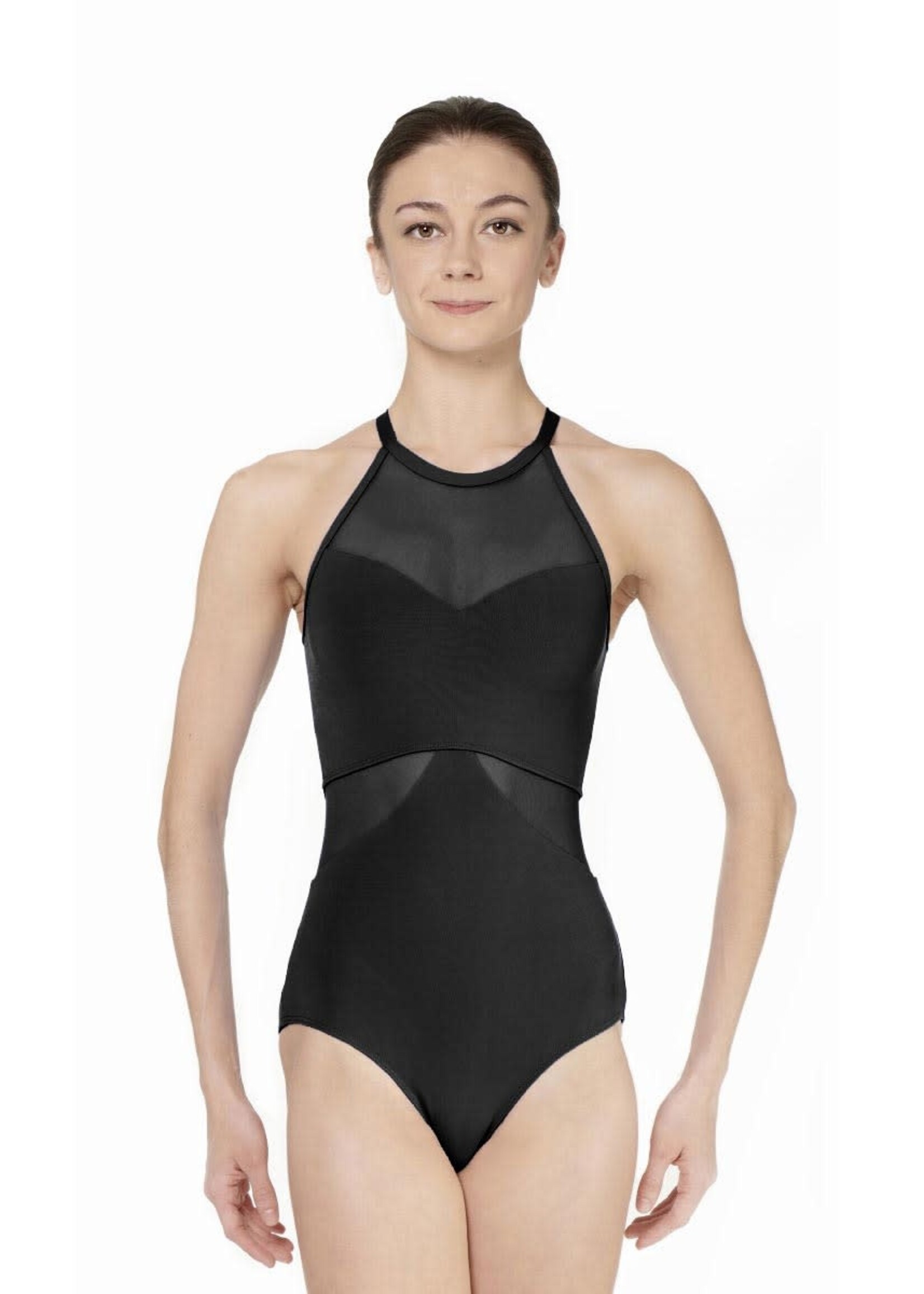 Lulli Dancewear Meredith - Women's High Neck Mesh Leotard