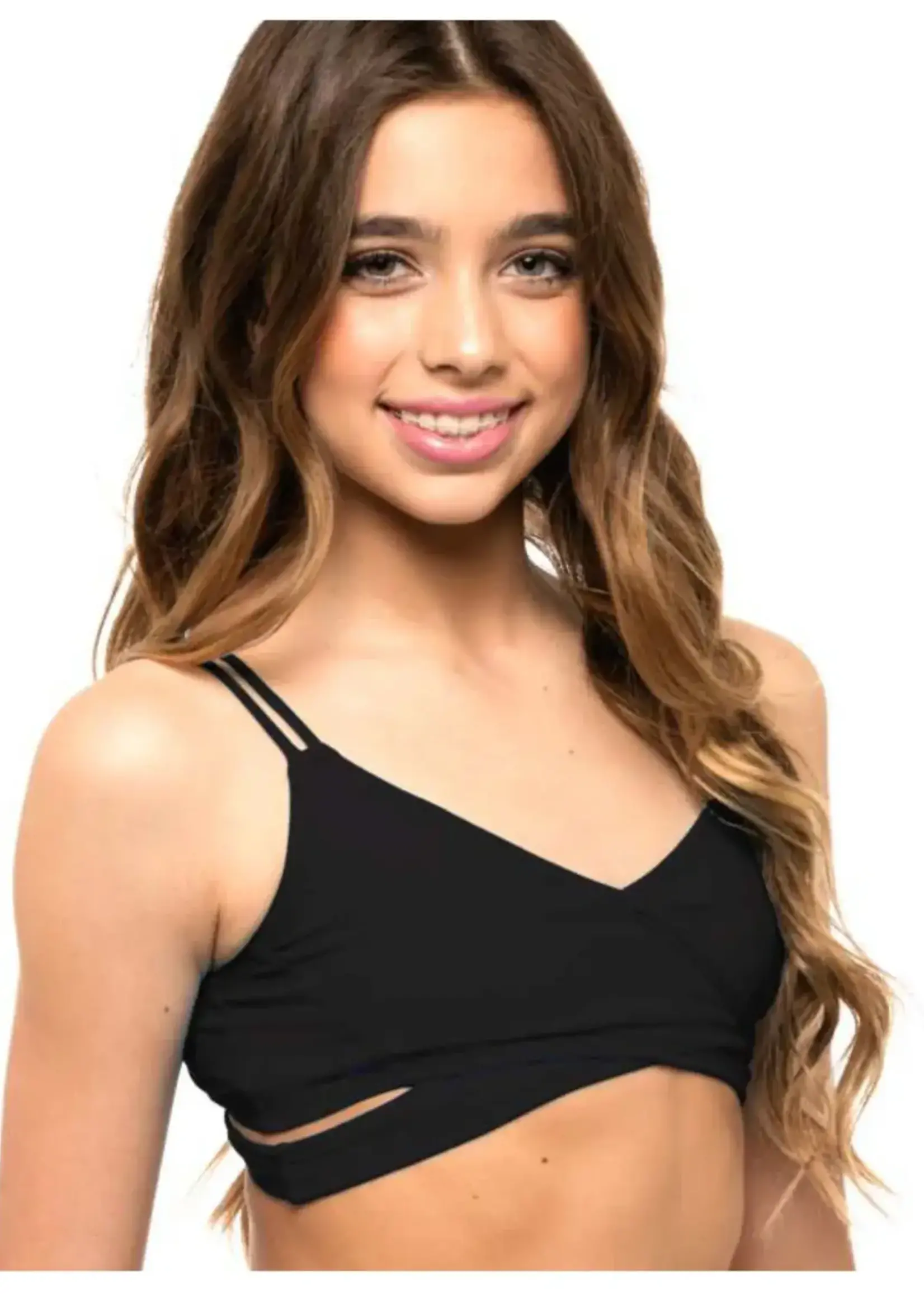 Honeycut Wrap Top