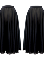 Danse De Paris Velvet Chiffon Long Skirt