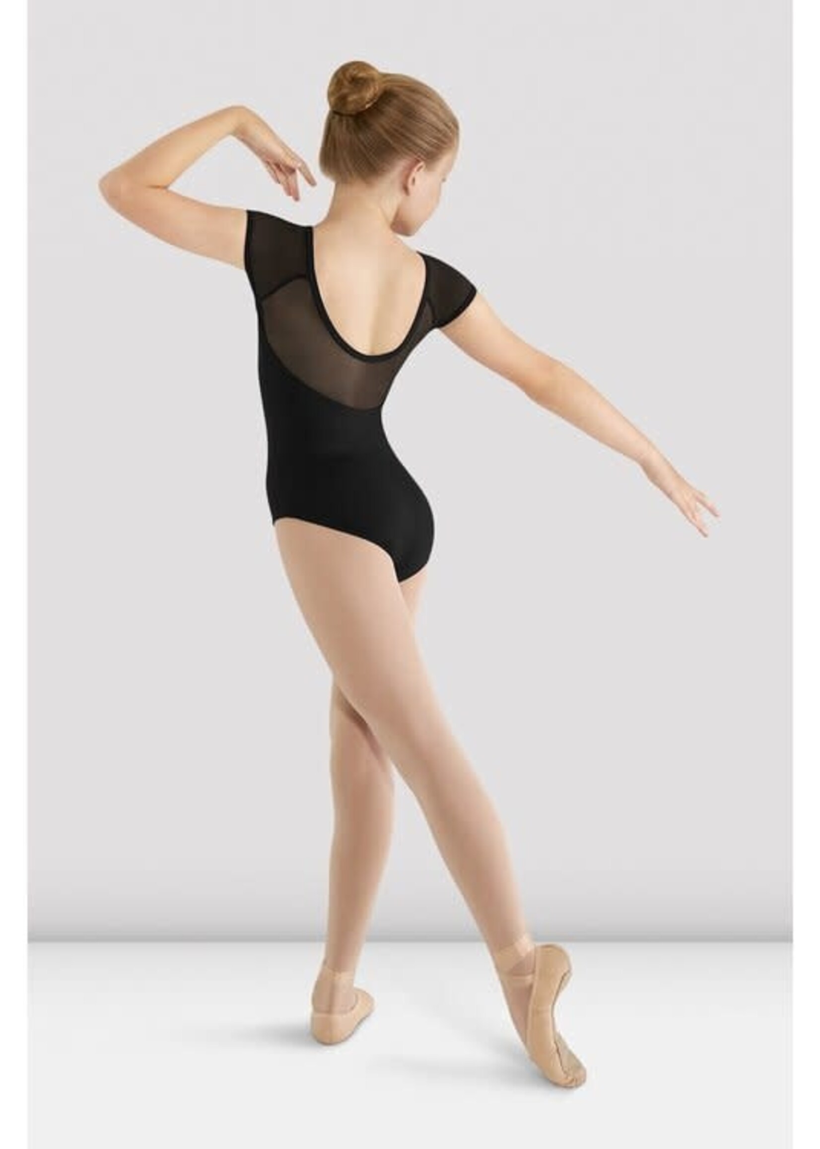 Mirella Child Soft Mesh Cap Sleeve Leotard