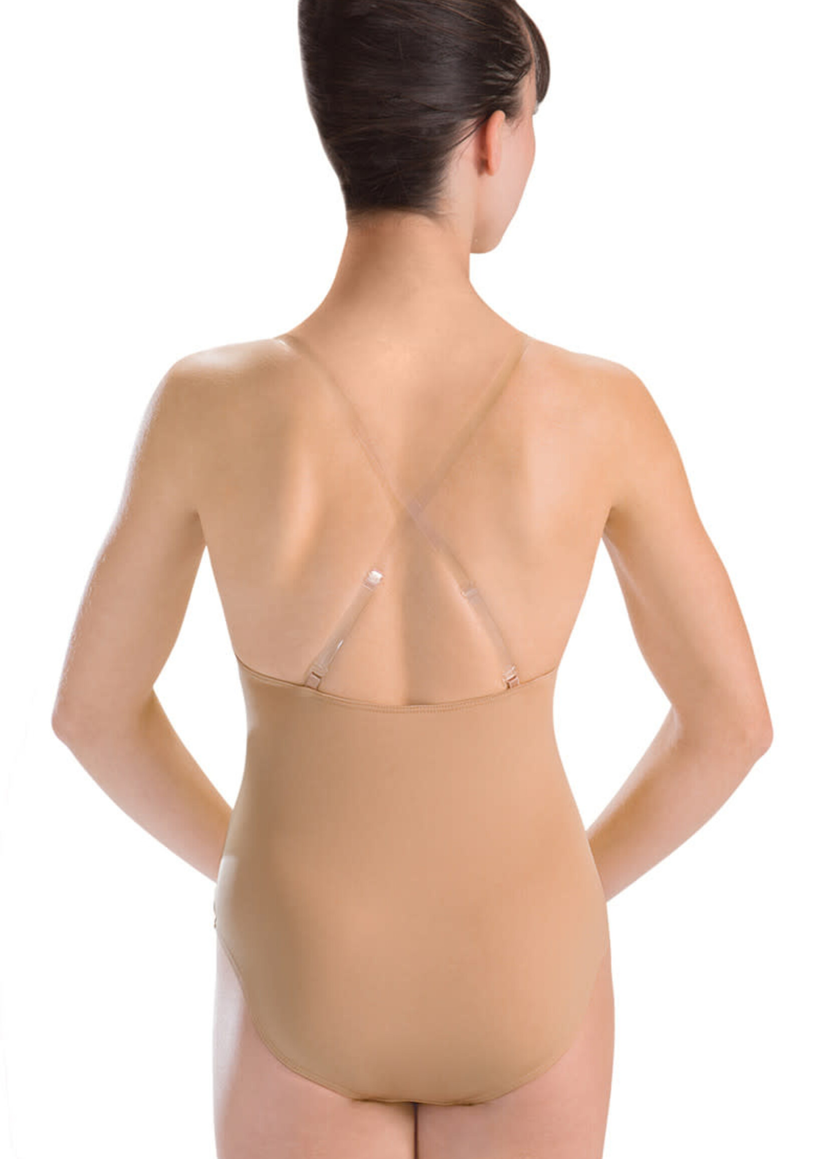 Motionwear Convertible Strap V Neck Cami Leo w/Removable Cups
