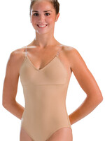 Motionwear Convertible Strap V Neck Cami Leo w/Removable Cups