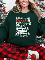 Reindeer Names Sweatshirt (Youth)