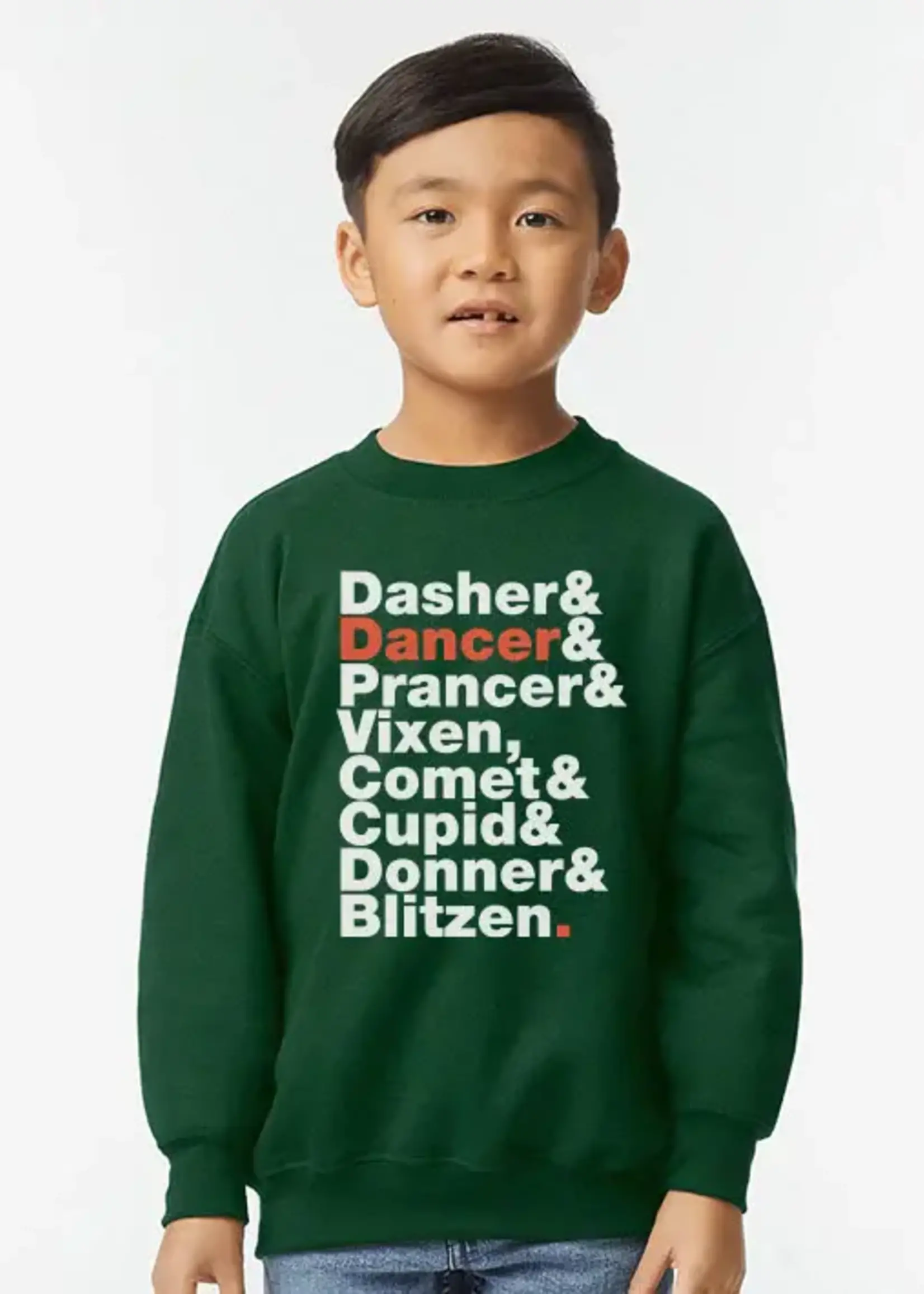 Reindeer Names Sweatshirt (Youth)