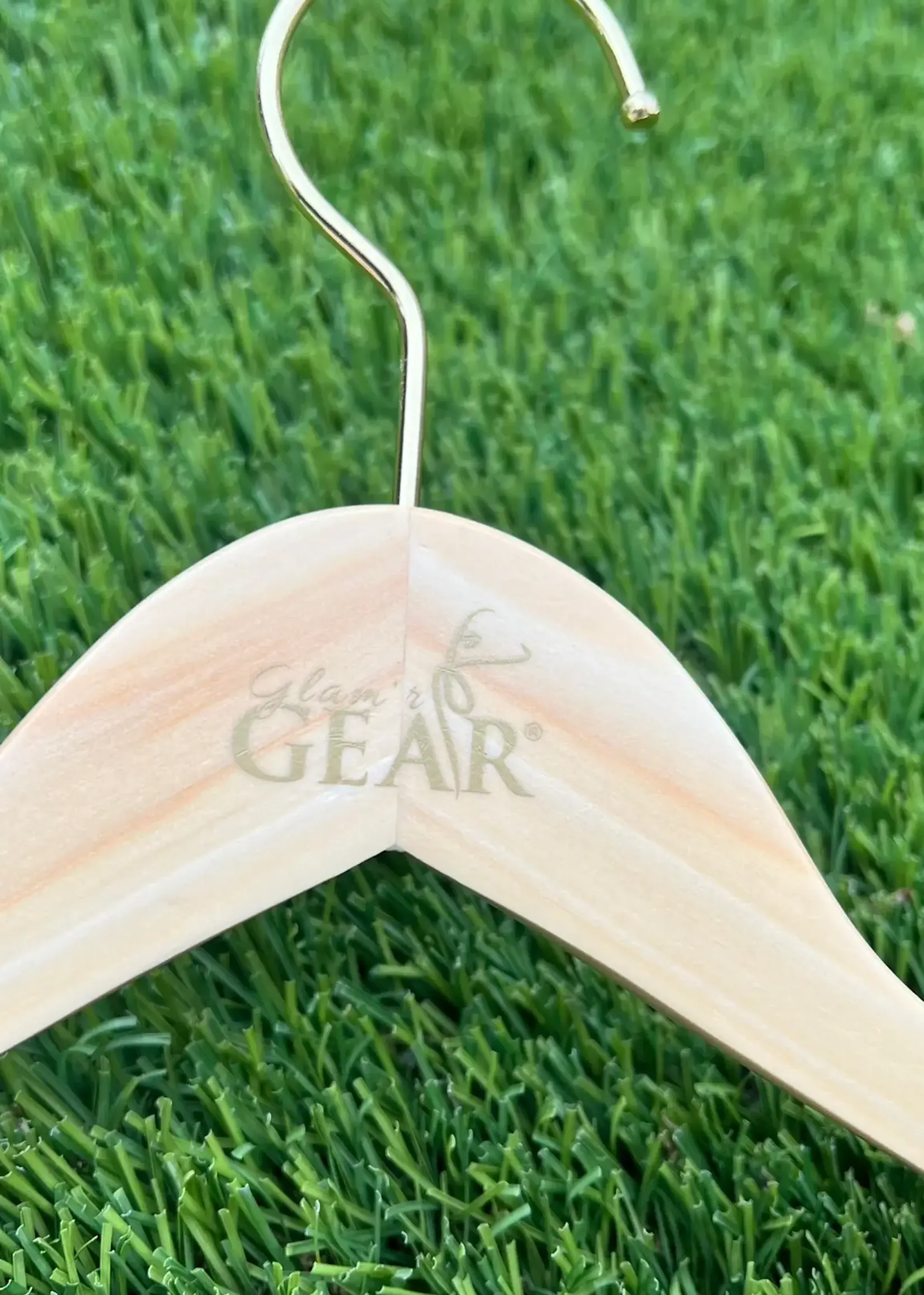 Glam'r Gear Natural Solid Wooden Hanger