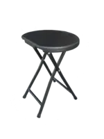 Glam'r Gear Black Super Sturdy Folding Stool
