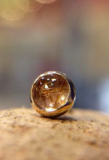 4mm Cup Set Cabochon with Rutilated Quartz by BVLA