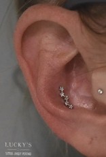 "Stardust" with White Diamonds by Tawapa Jewelry