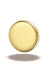 Gold Smooth Discs by Body Gems