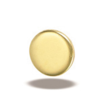 Gold Smooth Discs by Body Gems