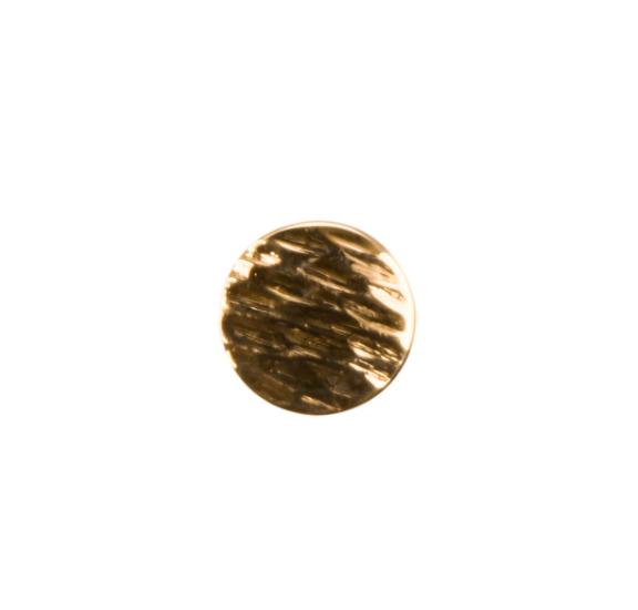 Gold Chisel Discs by Alchemy Adornment
